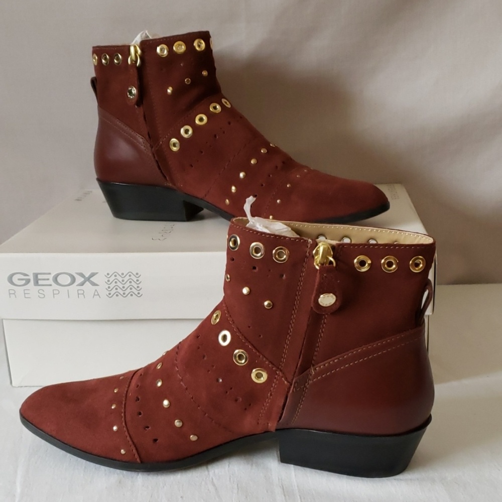 New w/box GEOX Kennity suede boot
